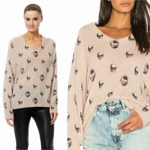 Skull Cashmere Riley Knit Cashmere Sweater Size XS